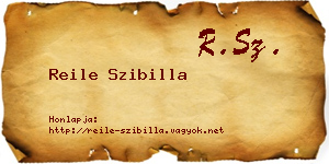 Reile Szibilla névjegykártya